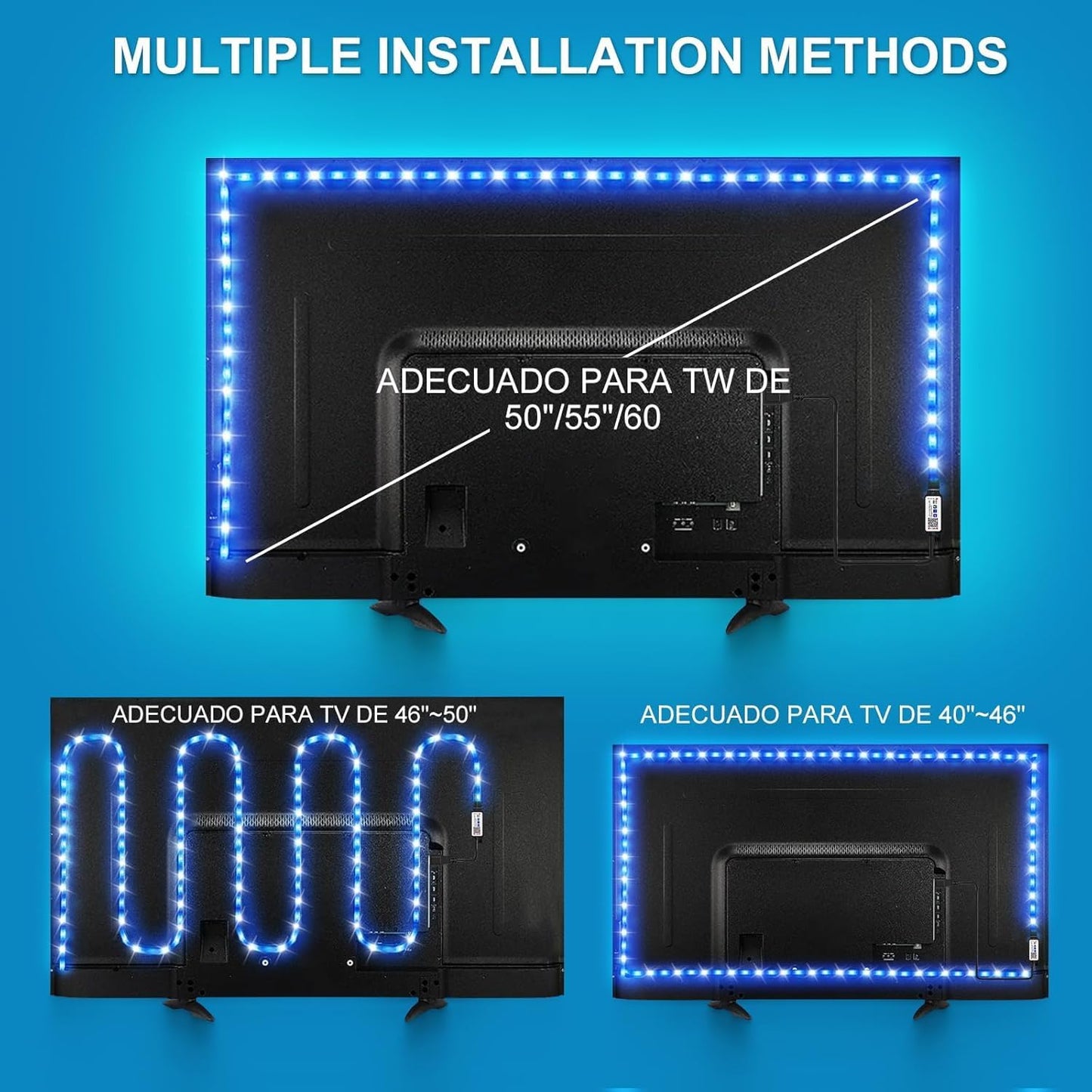 Ailitty AuroraStrip – Christmas Gift for Teens, App Controlled RGB Lights for Bedroom and Dorm Decor
