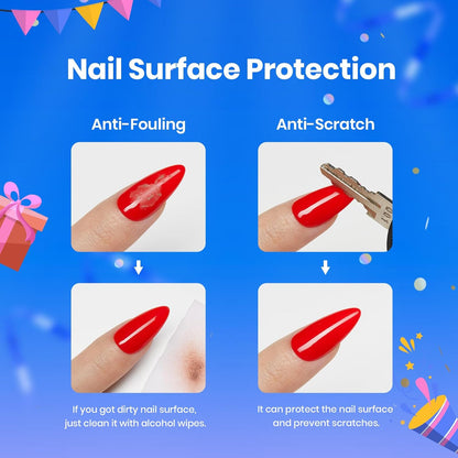 Beetles DIY Gel Nail Starter Set – Christmas Gift for Sisters and Moms, Complete French Manicure Kit in Gift-Ready Packaging