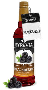 Syruvia Blackberry Syrup - 25.4 fl oz Everyday Pantry Essential for Home Baristas, Bakers, and Backyard Entertainers