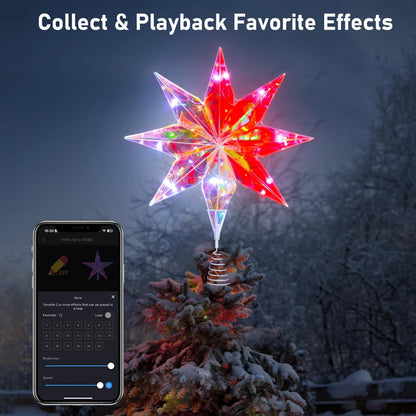 bluetooth app control via 'hello fairy' app for mode switching, dimming, and scheduling