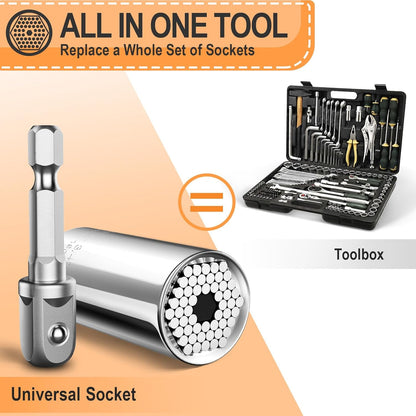 [Brand Name] Compact Universal Socket - Pocket Tool for Auto Enthusiasts and Hobbyists Handling Odd Fasteners on Demand