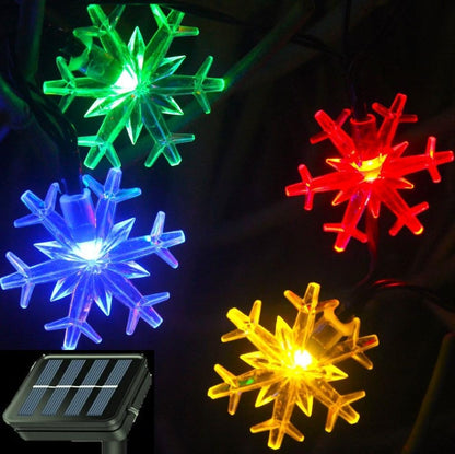 Brightever Solar Snowflake Lights 20 Ft 30 LED – Romantic Valentine's Day and Anniversary Gift for Couples Who Love Cozy Spaces