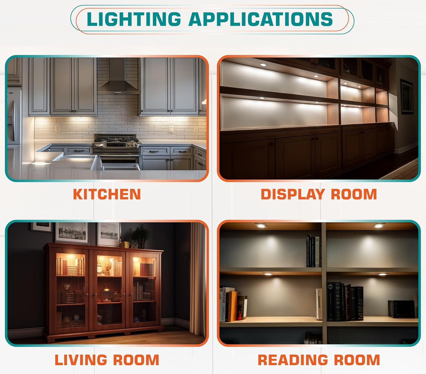 Brilliant Evolution LED Puck Light – Less-Is-More Closet Illumination, Neutral White Shade, Plug-In