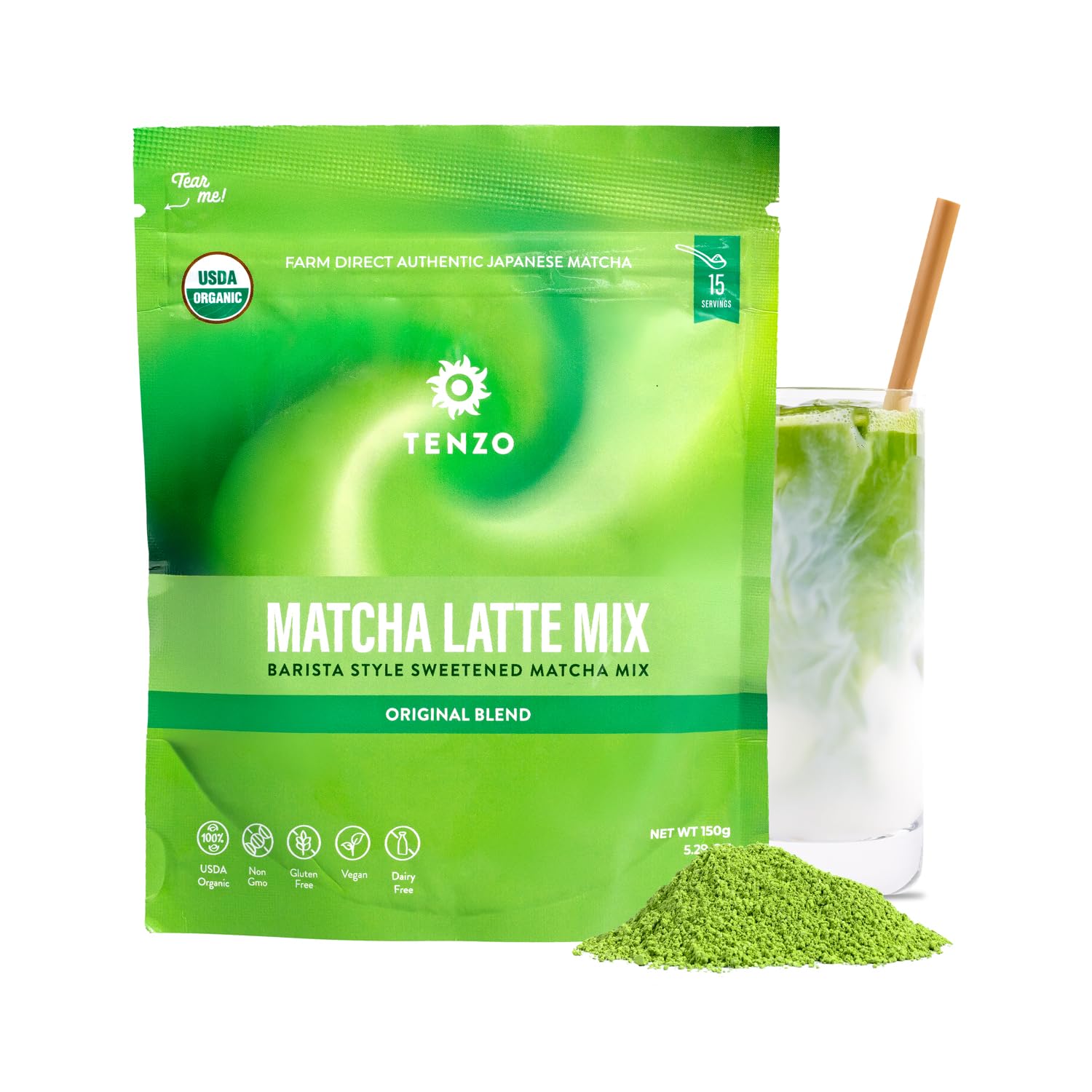 ceremonial-grade organic matcha sourced from japan