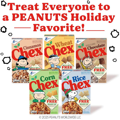 Chex Gluten Free Breakfast Cereal 18 oz – Whole Grain Iron Rich Box for Health Minded Pantry and Prep