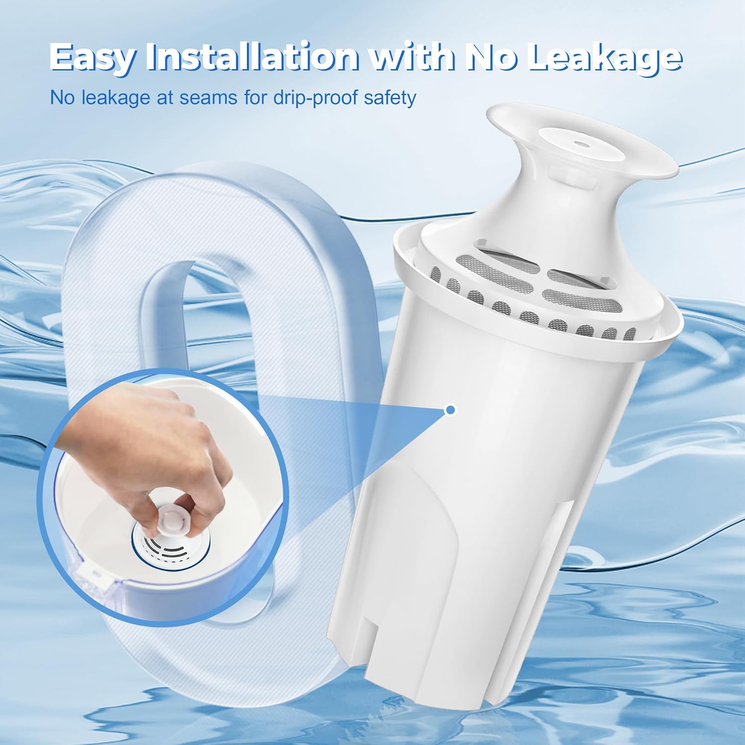 DESENRUIS Brita Pitcher Replacement Filter – Lead and Chromium Reduction for Confident Daily Water Choices