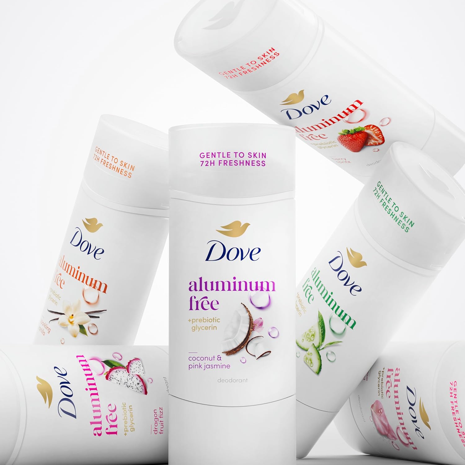 Dove Berry Spritz Deodorant Stick – Mindful Self-Care for Sensitive Skin, 72-Hour Aluminum-Free Odor Protection