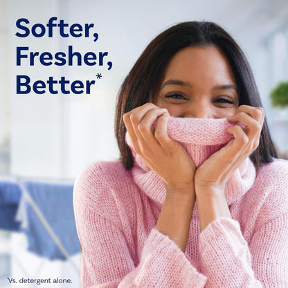 Downy Soft Liquid Fabric Conditioner Cool Cotton, Wrinkle-Reduction Laundry Softener for Crisp Work Attire and Focus-Friendly Home Office