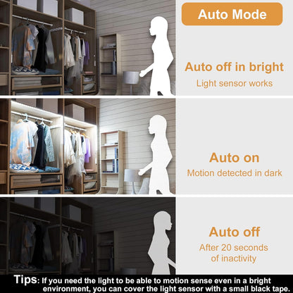 dual operating modes: manual push-button or fully automatic motion activation