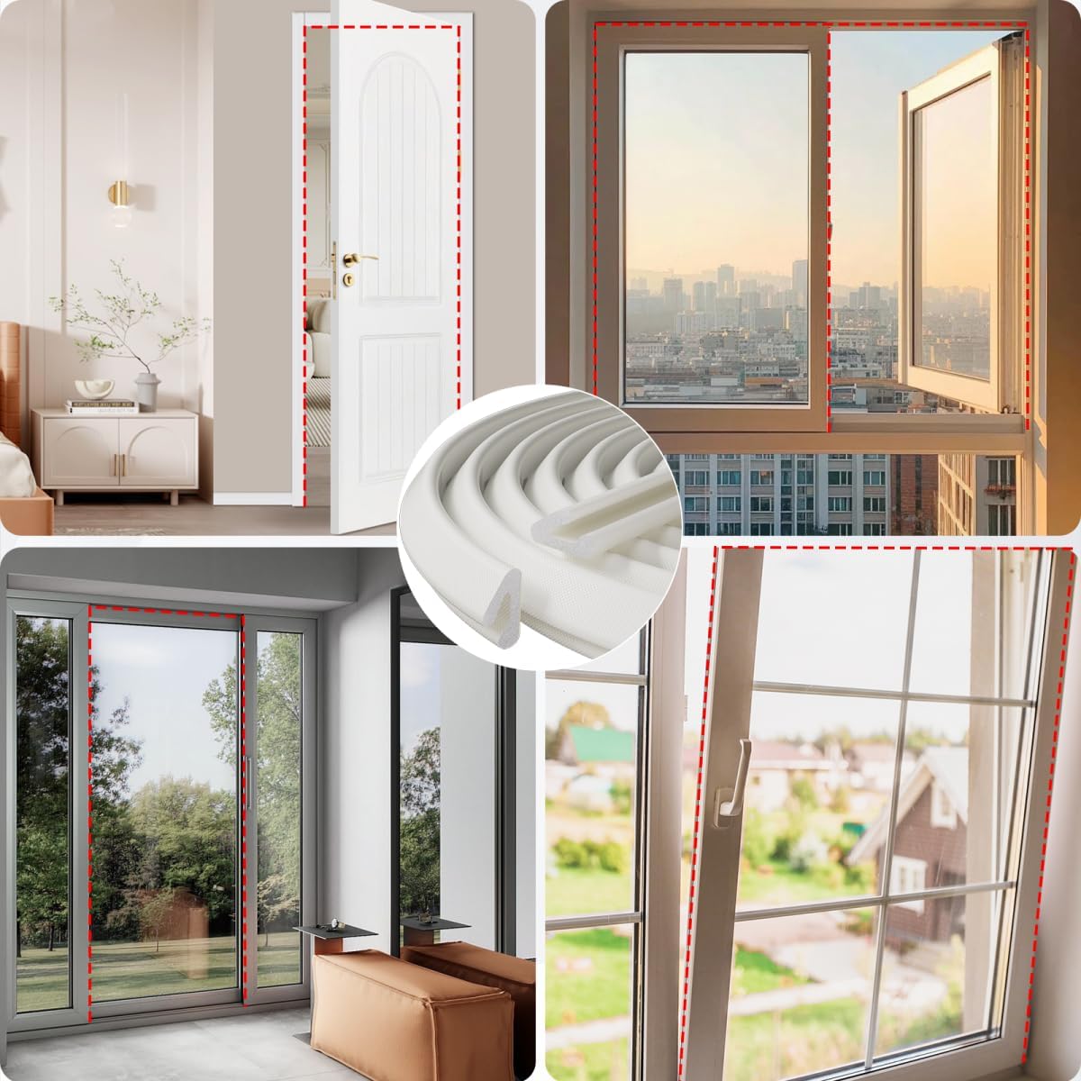 FoamGuard Soft Foam Weather Stripping – Meditation Room Door Seal for Mindful Quiet, Gentle Cushion Close in Three Colors