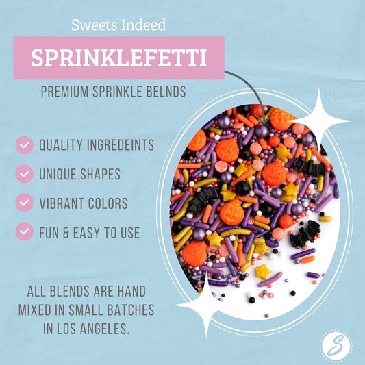 halloween-specific color palette of orange, black, purple, and gold