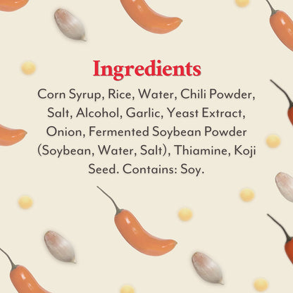 infused with gochu chili for fiery heat layered on umami base