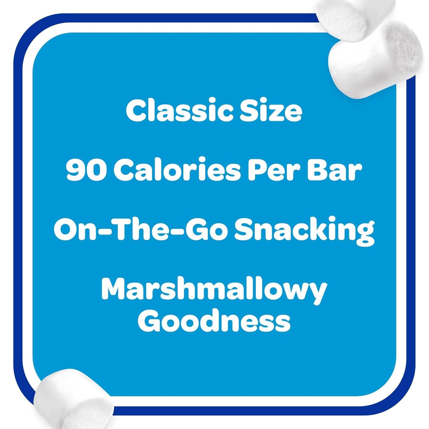 Kellogg's Rice Krispies Treats Crispy Marshmallow Squares – Car Cup Holder Friendly Snack for Family Road Trips and Long Drives