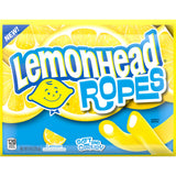 Lemonhead Ropes Tart Citrus Rope Candy – Patio and Picnic Outdoor Snack, 9 oz Pack