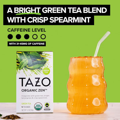 low caffeine content of 31–45 mg per 8 fl oz serving suitable for sensitive consumers