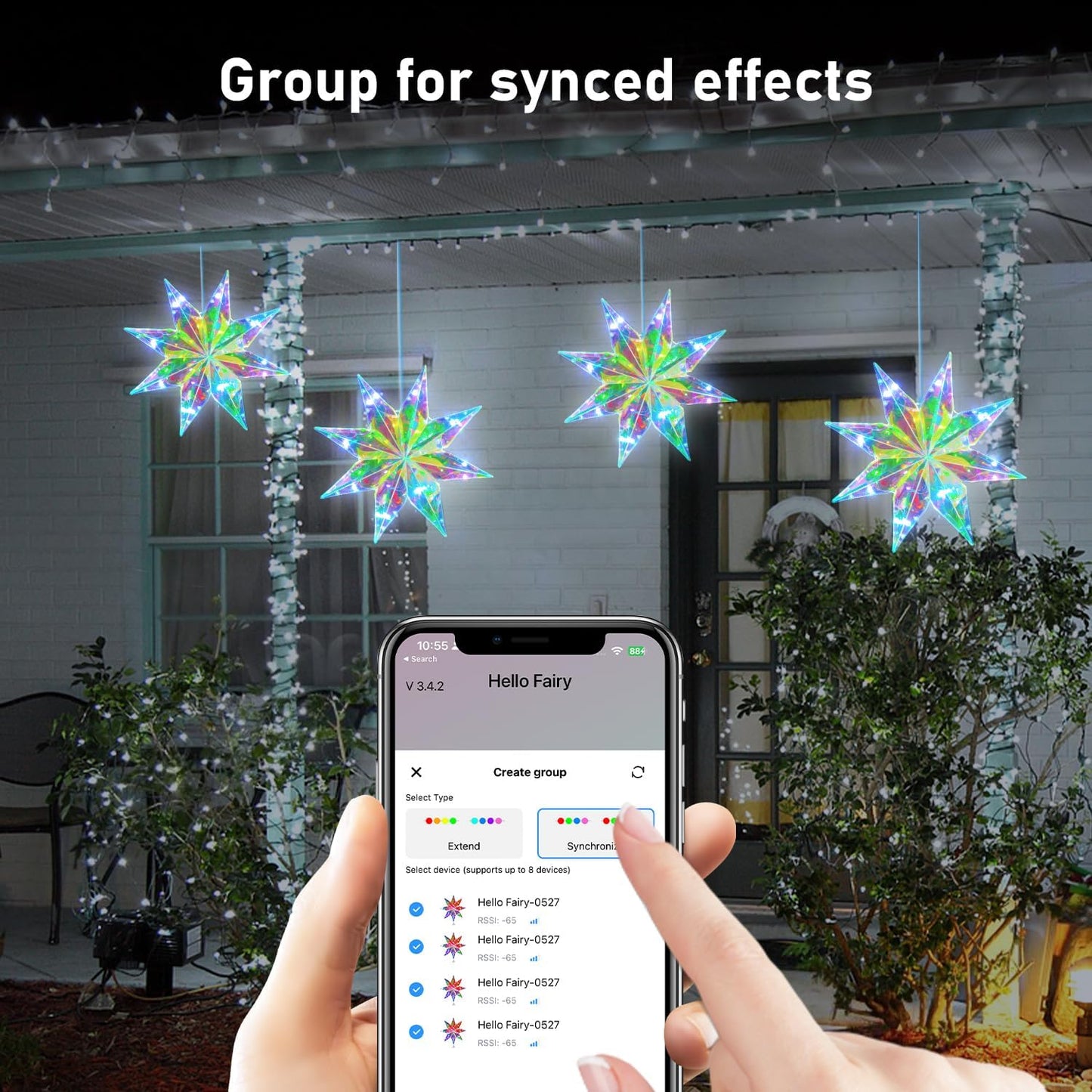 LumaGlow Smart Star Tree Topper – Family Living Room Christmas Centerpiece with Auto Shutoff Timer