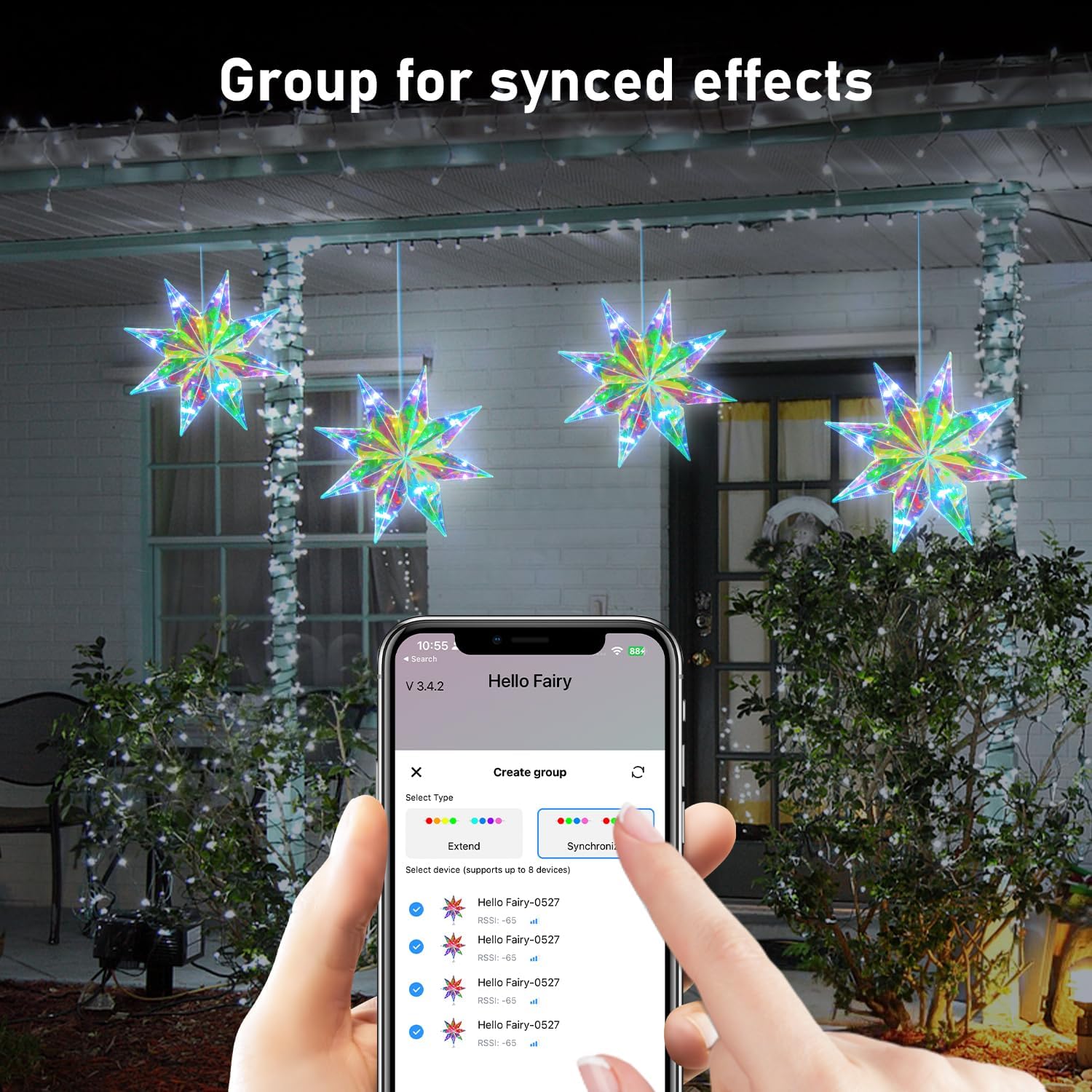 LumaGlow Smart Star Tree Topper – Family Living Room Christmas Centerpiece with Auto Shutoff Timer