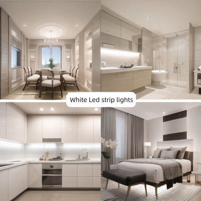 LumGlow Warm White LED Strip – Renter-Friendly Peel-and-Stick Accent for Minimalist Apartments, No Tools Required