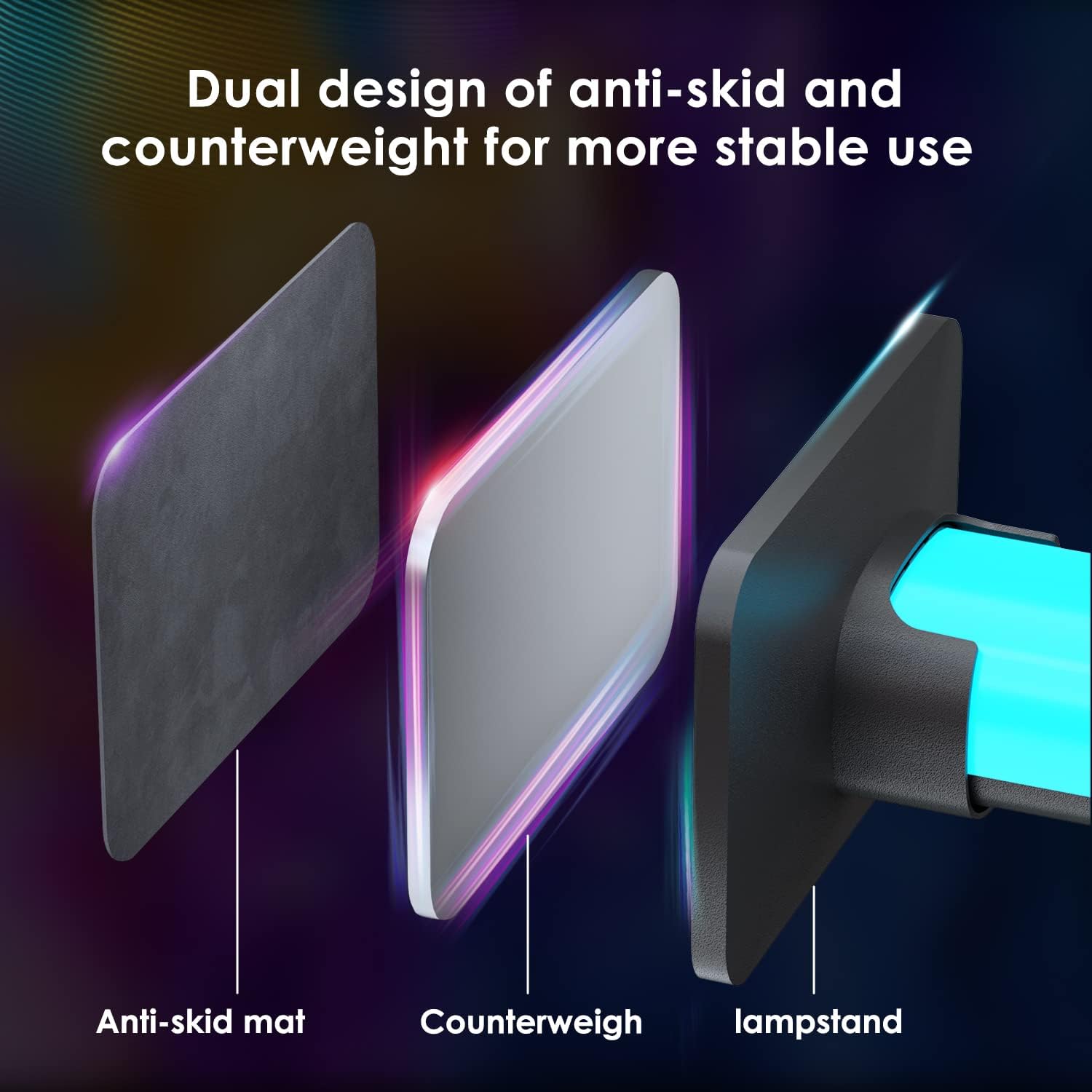 LUMI Ambient Light Bar – Minimalist Apartment Decor Piece with Alloy Finish
