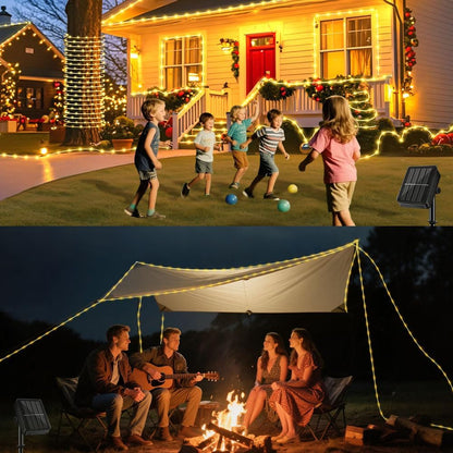 Lumify Weatherproof Solar Rope Light 39FT 100LED for Yard Walkway Restaurant Patio and Holiday Tree Wrapping