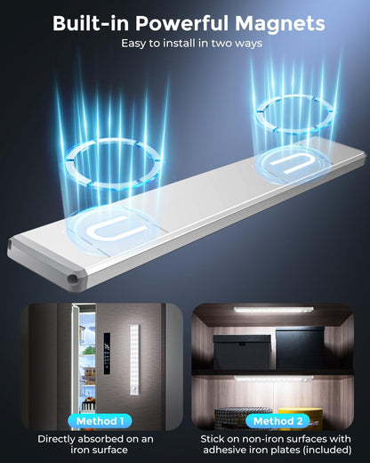 LUMIORA Dimmable Counter Light – Focused Kitchen Task Lighting for Cooking and Chopping, Stepless Brightness Control, 2 Pack