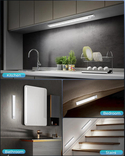 LUMIORA Dimmable Counter Light – Focused Kitchen Task Lighting for Cooking and Chopping, Stepless Brightness Control, 2 Pack