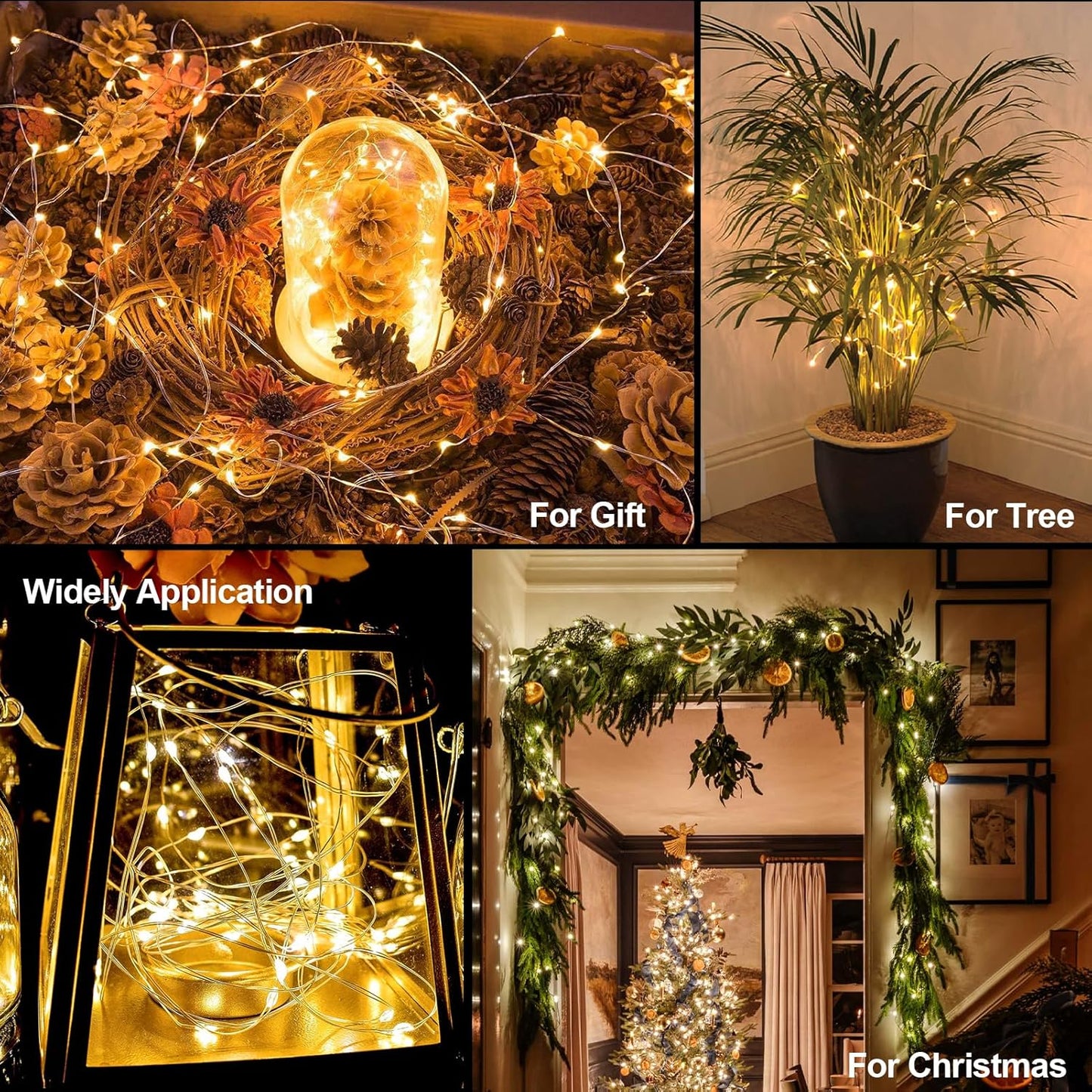 Lumoonity Copper Wire Lights – Outdoor Dining & Porch Decor, Weatherproof LED Glow