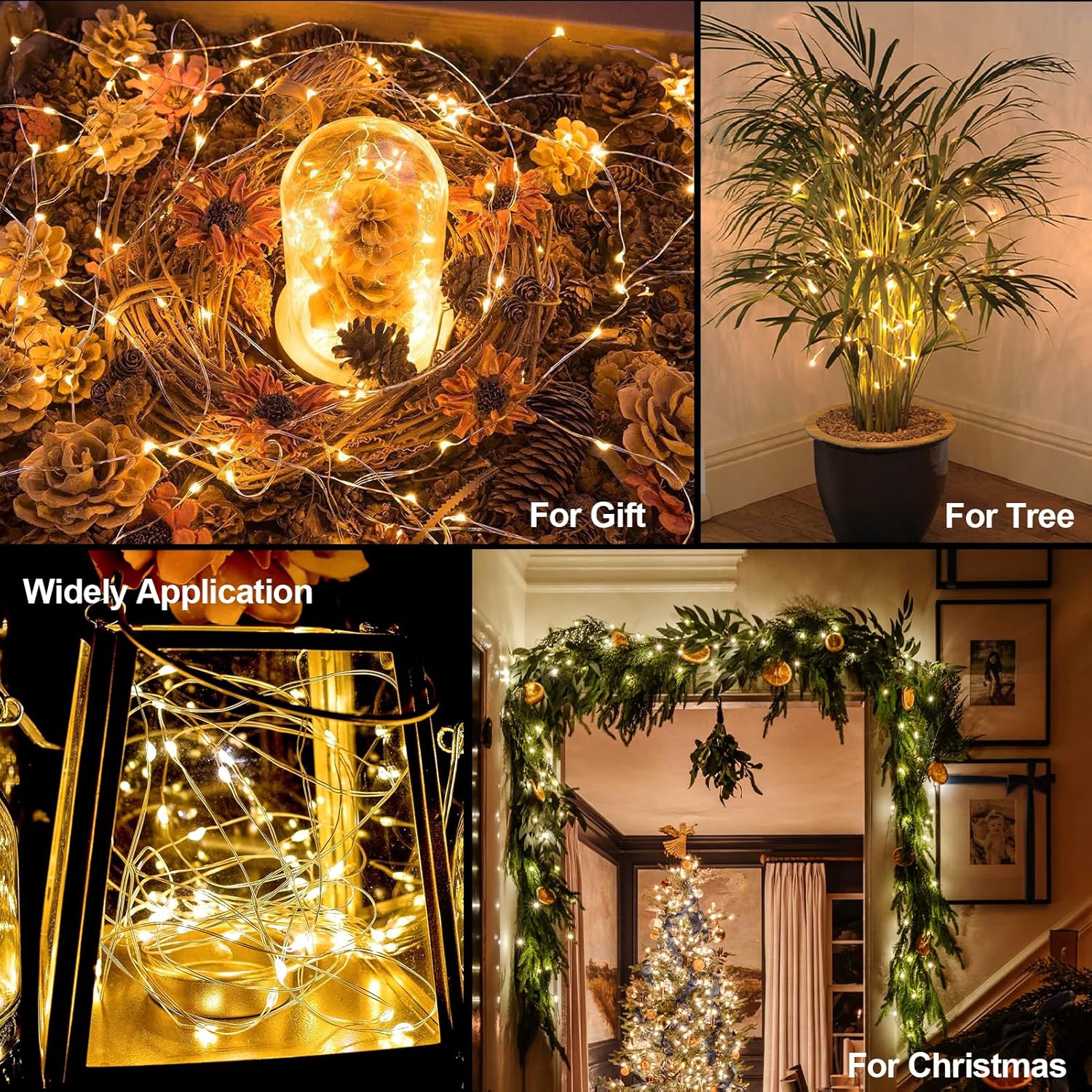 Lumoonity Copper Wire Lights – Outdoor Dining & Porch Decor, Weatherproof LED Glow