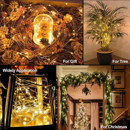 Lumoonity Copper Wire Lights – Outdoor Dining & Porch Decor, Weatherproof LED Glow