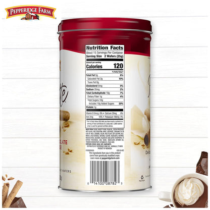 Pepperidge Farm Pirouette Cookies - Pretty Pantry Showpiece with Vintage-Style Tin for Cozy Home Aesthetic