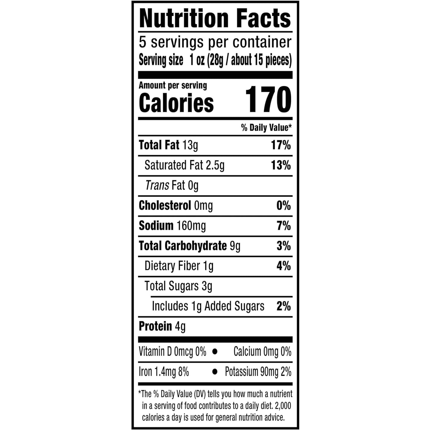 PLANTERS Dill Pickle Cashews 5oz Bags - Portable Protein Snack for Camping and Hiking