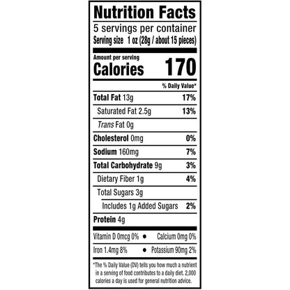 PLANTERS Dill Pickle Cashews 5oz Bags - Portable Protein Snack for Camping and Hiking