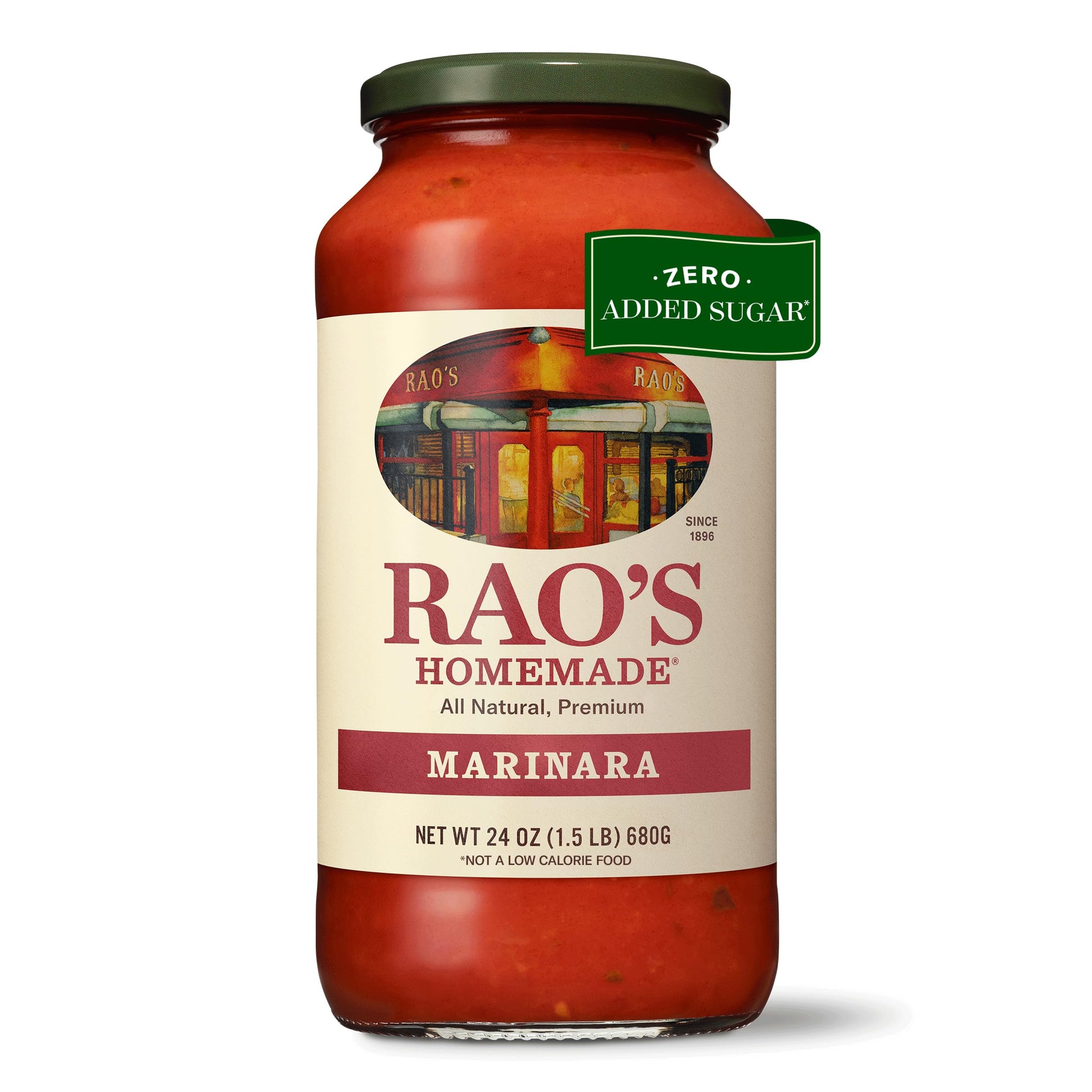 Rao's Homemade Marinara – Simple 24 oz All-Purpose Sauce, Just Tomatoes, Olive Oil, and Herbs, Made for Effortless Home Cooking