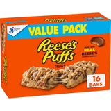 Reese's Puffs Cereal Snack Bars – Purse-Friendly Emergency Snack for Low Blood Sugar, 16 ct Box