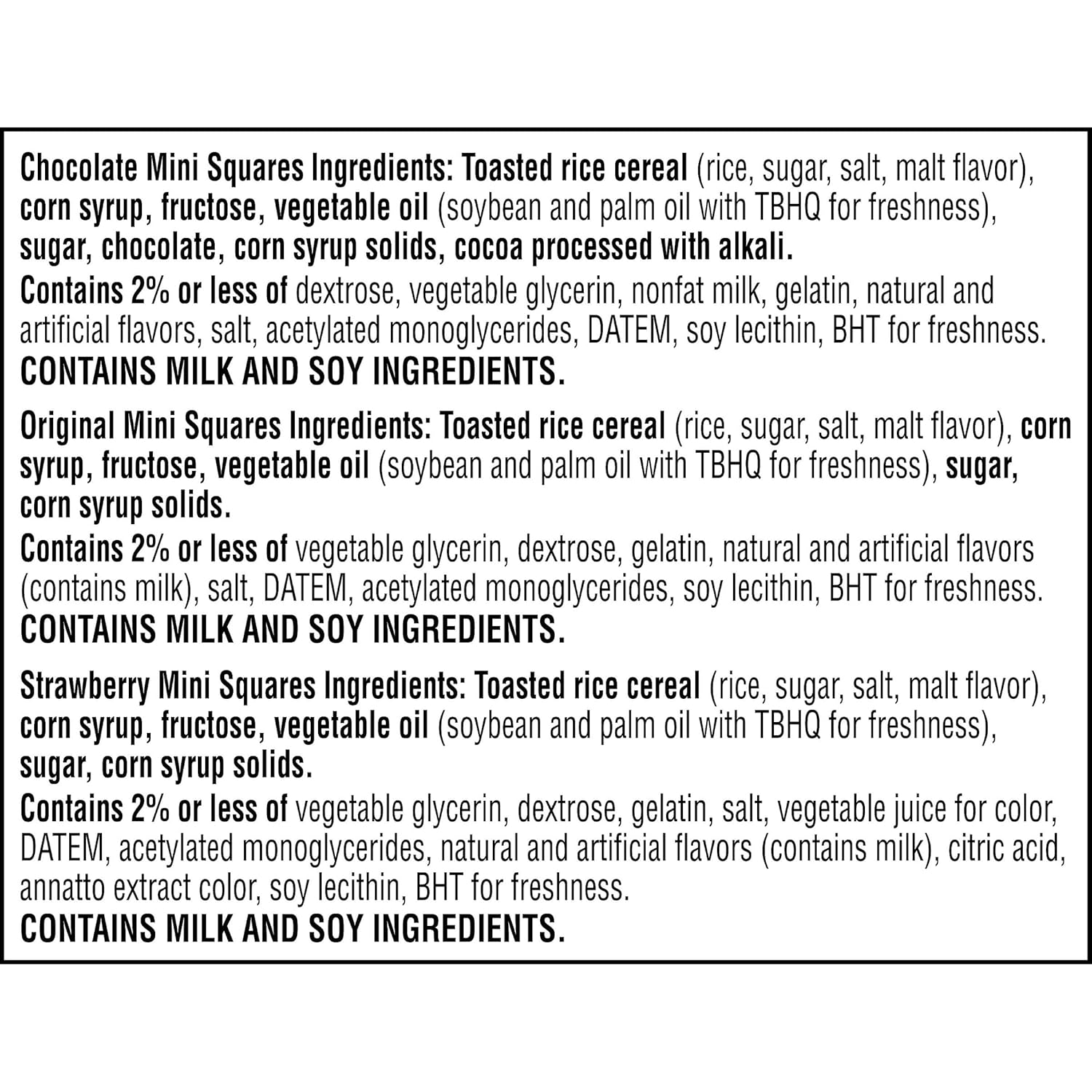 Rice Krispies Treats Mini Squares – Break Room and Office Pantry Snack, 45 Calorie Mini Bars for Workday Energy, 52 Count