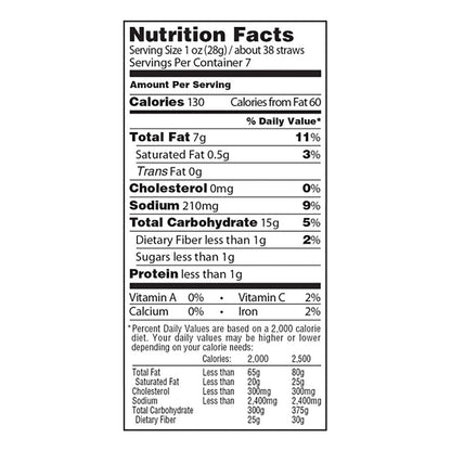 Sensible Portions Garden Veggie Straws – Picnic Basket Snack for Outdoor Dining, Gluten-Free Crunchy Straws