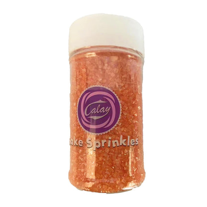Sentovac Orange Sparkling Sugar Crystals – Seasonal Centerpiece Color for Thanksgiving Pies, Halloween Cookies, and Harvest Treats