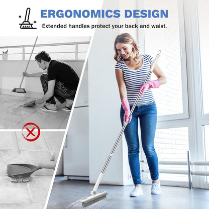 SetSail Adjustable Standing Grout Cleaner Brush – Safer Floor Scrubbing Alternative to Wet-Kneel and Crawl Cleaning
