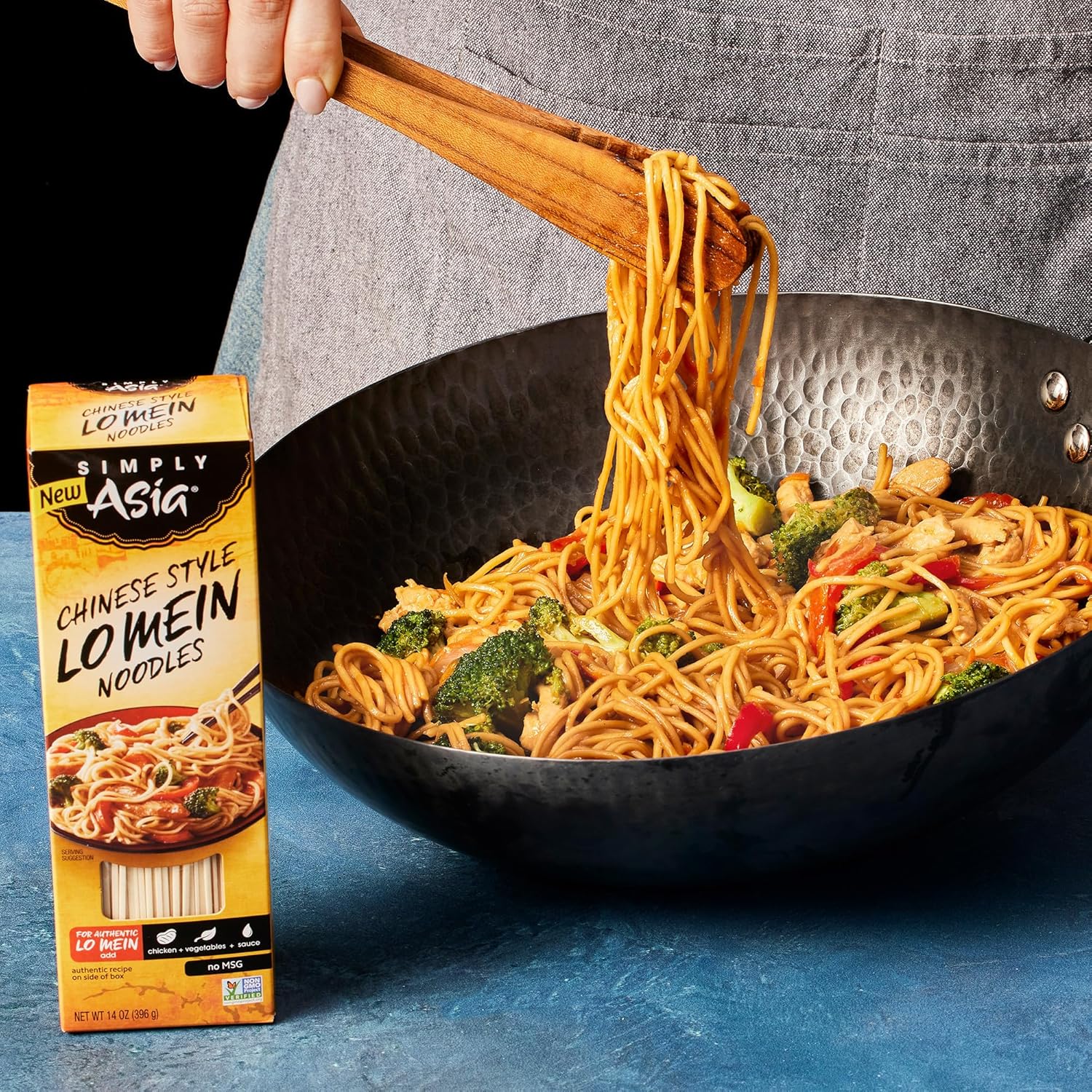 Simply Asia Lo Mein Noodles, Chinese Style – Meal Prep Favorite for College Students and Studio Apartments