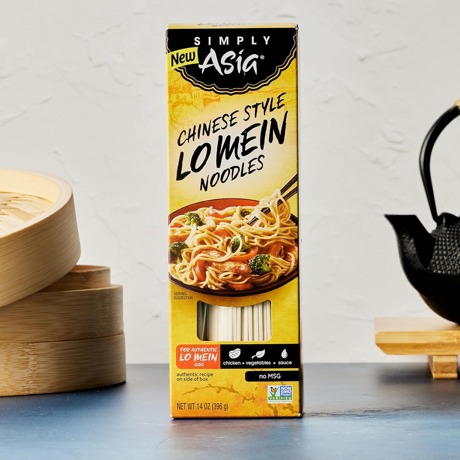 Simply Asia Lo Mein Noodles, Chinese Style – Meal Prep Favorite for College Students and Studio Apartments