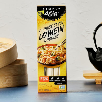 Simply Asia Lo Mein Noodles, Chinese Style – Meal Prep Favorite for College Students and Studio Apartments