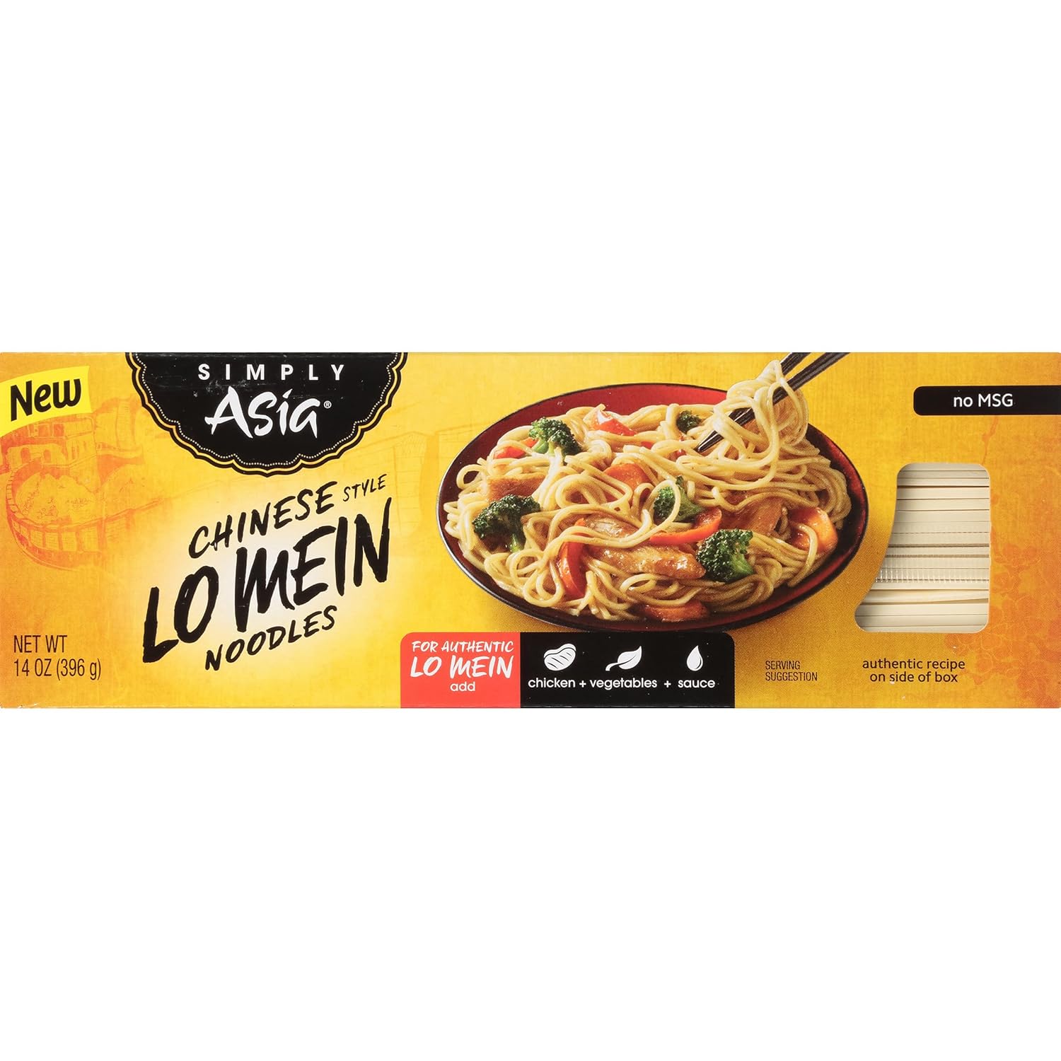 Simply Asia Lo Mein Noodles, Chinese Style – Meal Prep Favorite for College Students and Studio Apartments