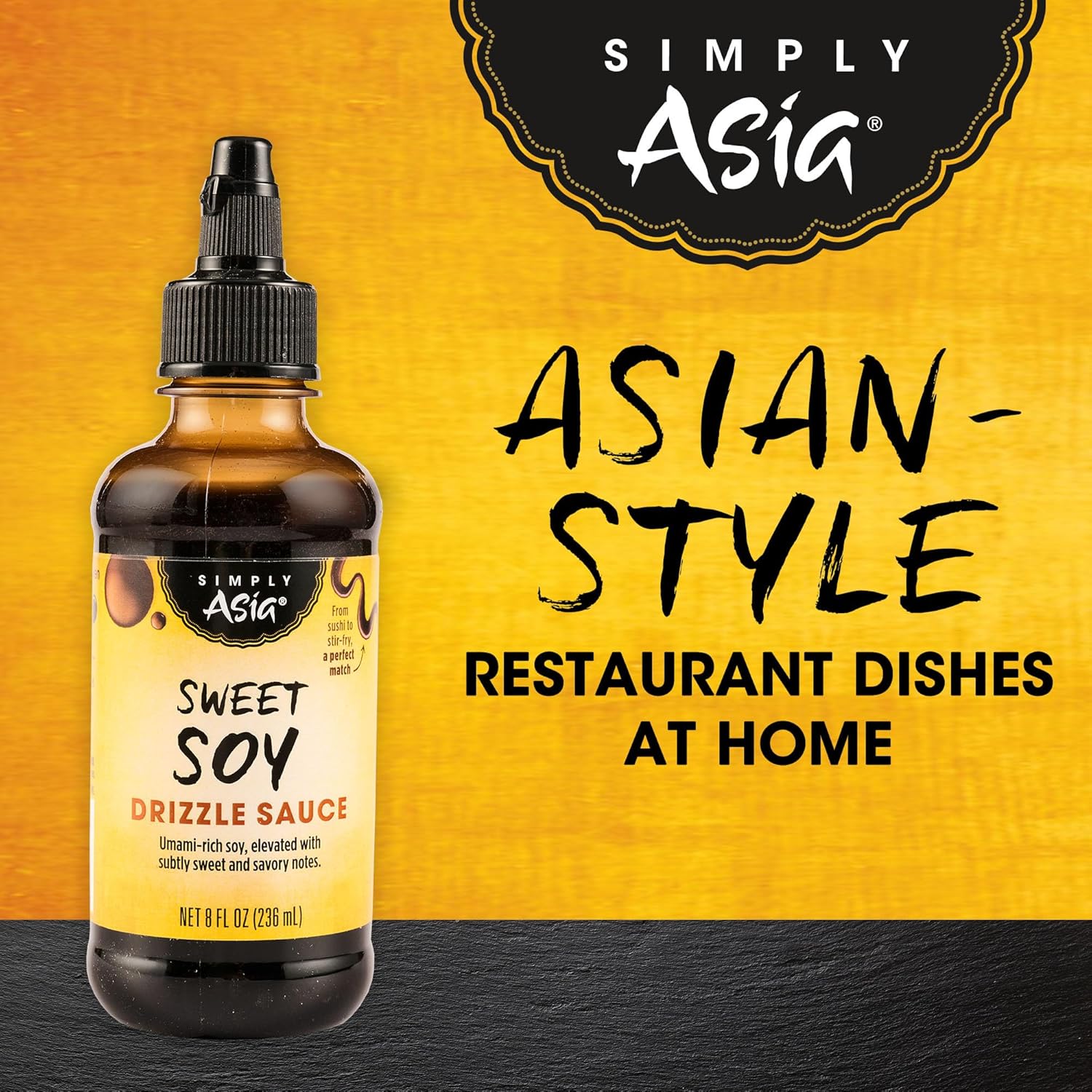 Simply Asia Sweet Soy Drizzle Sauce — Less Is More Pantry Staple Replacing Multiple Asian Sauces, 8 fl oz