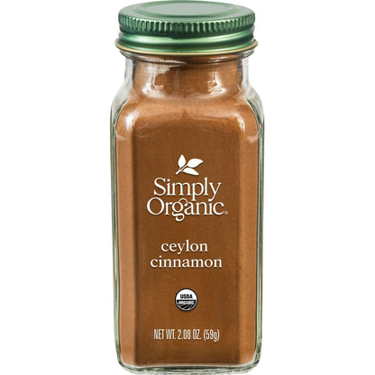 Simply Organic Organic Ceylon Cinnamon – Streamlined Pantry Upgrade for Minimalist Kitchens, Single-Origin Purity