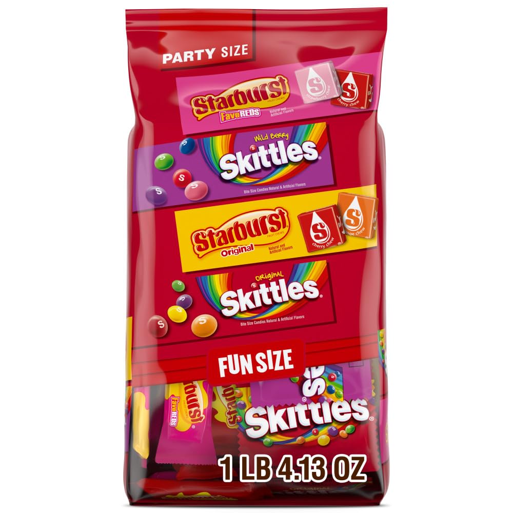 SKITTLES Chewy Candy Assorted Pack – Break Room Candy Dish Refill & Coworker Snack Share, 26.46 oz