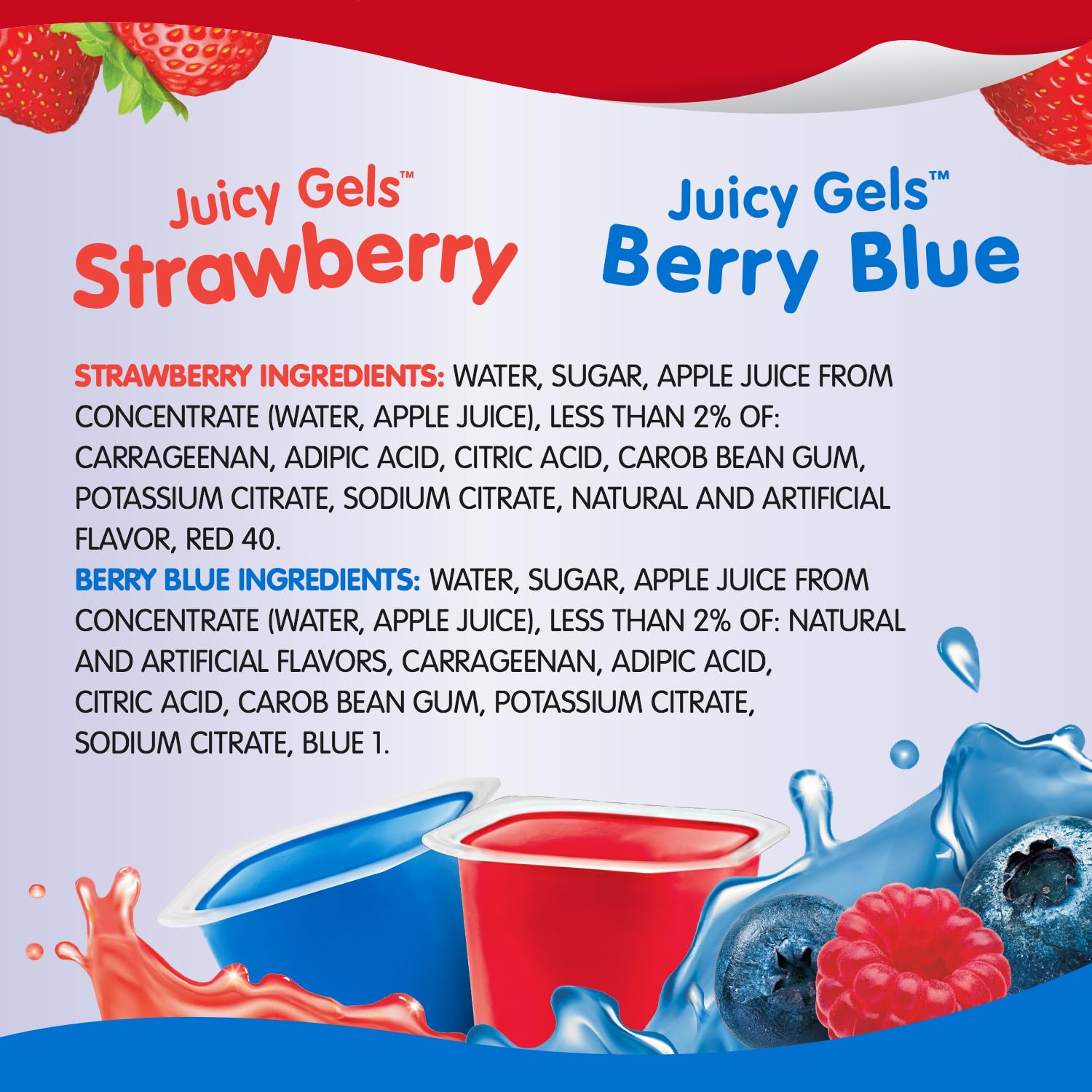 Snack Pack Berry Gel Cups – Pantry Staple for Repeat Grocery Orders, 12 Count