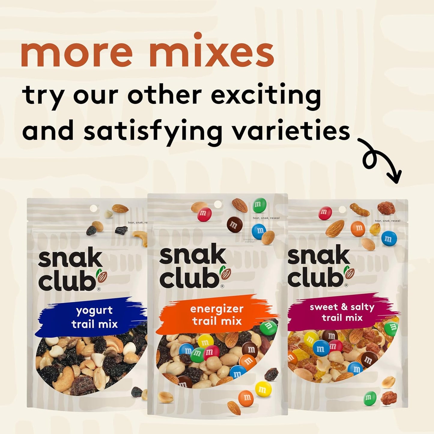 Snak Club Cajun Snack Mix – Nut and Sesame Stick Blend for Kids Lunches, Road Trip Stops, and Classroom Parties, 15 oz
