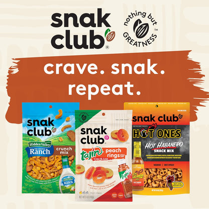 Snak Club Cajun Snack Mix – Nut and Sesame Stick Blend for Kids Lunches, Road Trip Stops, and Classroom Parties, 15 oz