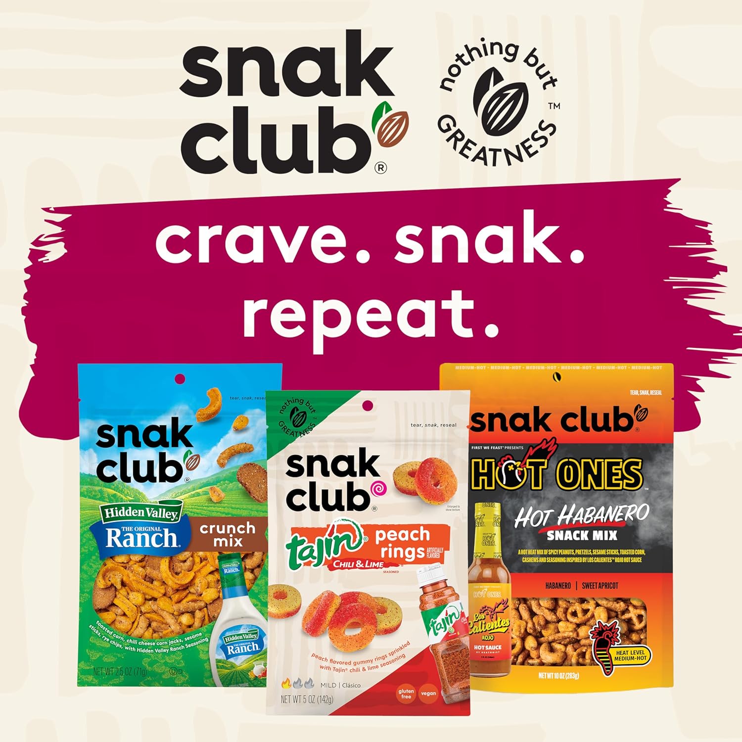 Snak Club Sweet & Salty Trail Mix, Family Size – Gym Bag Portable Snack for Casual Hikers, 14 oz Pouch