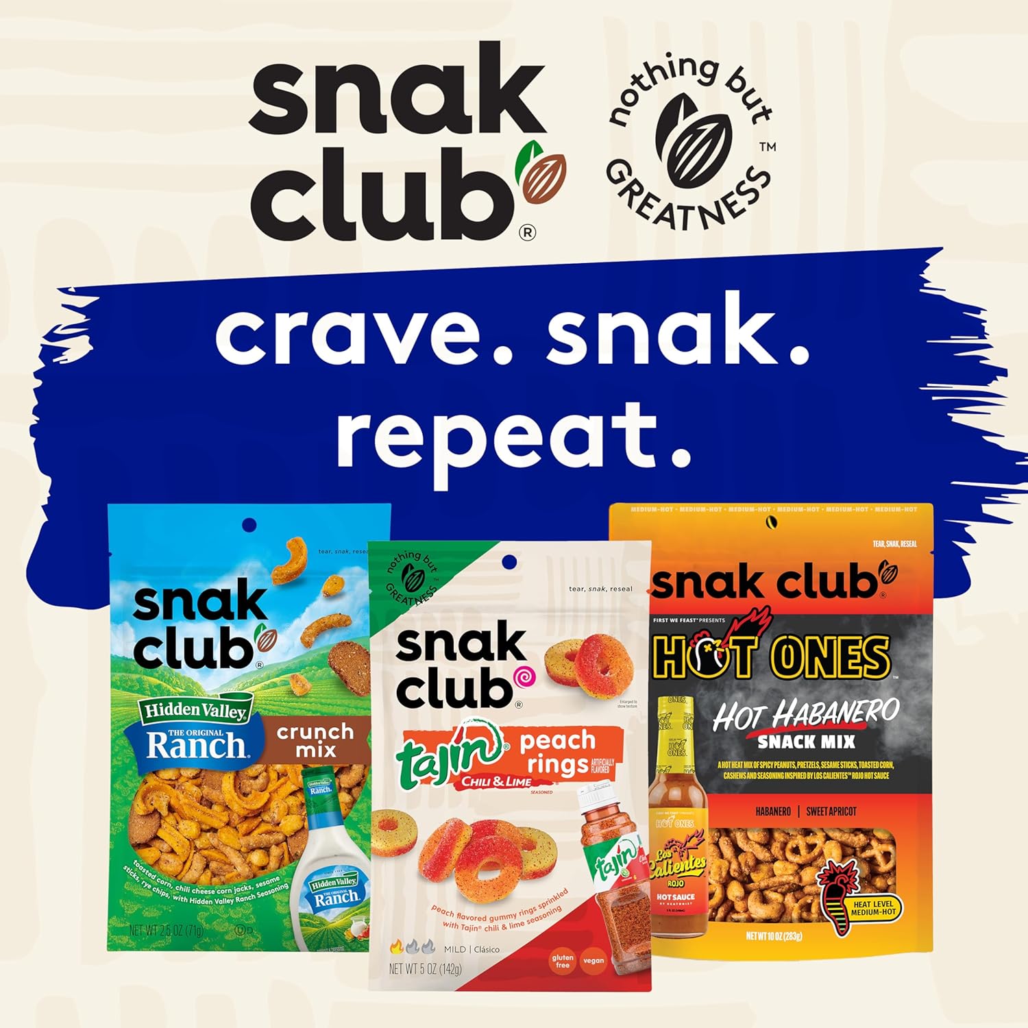 Snak Club Yogurt Trail Mix – Sturdy Resealable Snack Bag for Backpacking, Beach Days and Outdoor Adventures